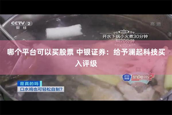 哪个平台可以买股票 中银证券：给予澜起科技买入评级