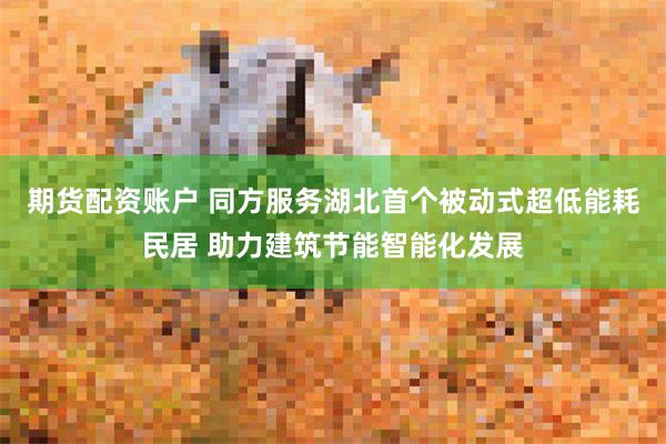 期货配资账户 同方服务湖北首个被动式超低能耗民居 助力建筑节能智能化发展