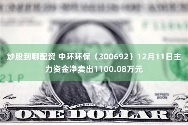 炒股到哪配资 中环环保（300692）12月11日主力资金净卖出1100.08万元